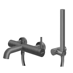 Змішувач для ванни Kohlman Axel graphite настінний KPL-QW110AG Графит