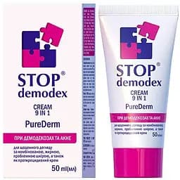 Крем 9 в 1 ФітоБіоТехнології Stop Demodex Pure Derm Стоп демодекс 50 мл