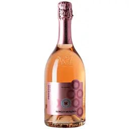 Вино игристое Borgo Molino Prosecco DOC Millesimato Rose Extra Dry 2023 розовое экстра сухое 0.75 л