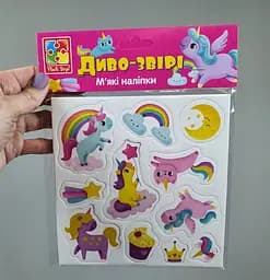 Набір для творчості з м'якими наклейками Vladi Toys "Диво-звірі" - VT 4210-07