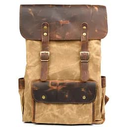 Рюкзак для ноутбука из канвас и крейзи хорс TARWA 42х33х12 см sum0028444