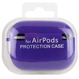 Силіконовий футляр з мікрофіброю для навушників Airpods Pro Фіолетовий / Ultra Violet - мініатюра 5