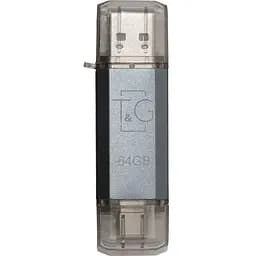Флеш накопитель USB 64Gb T&G Star TG009TC серебристый Type-C/USB 2.0 (TG009TC-64GSL)