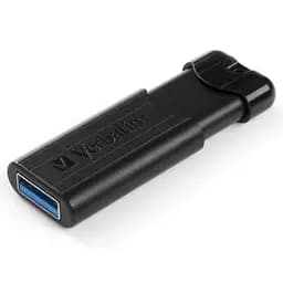 USB флеш накопичувач Verbatim 32GB PinStripe Black USB 3.0 (49317) - мініатюра 3