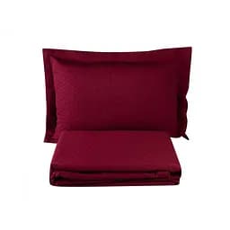 Покривало з наволочкой Karaca Home - Charm bold bordo бордовий 160x240 полуторний