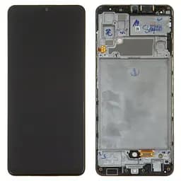 Дисплей Samsung A515 Galaxy A51, чорний, з рамкою, Original (PRC), original glass