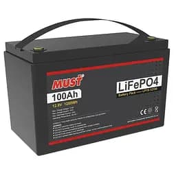 Аккумулятор MUST LiFePo4 - LP15-12100 12V 100Ah (138017)