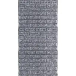 Самоклеюча 3D панель Sticker Wall під срібну цеглу в рулоні 3080x700x3мм R017-3 SW-00001445