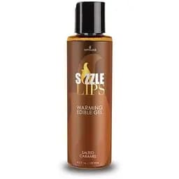 Зігрівальний масажний гель Sensuva Sizzle Lips Salted Caramel (125 мл)