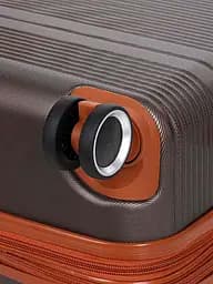 Валіза середня M ABS-пластик Worldline Airtex 629 67×45×27см 74л Коричнева - мініатюра 12