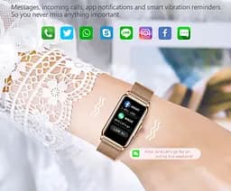 Годинник Smart Mioband Nano+ Gold, 2 ремінця - мініатюра 16