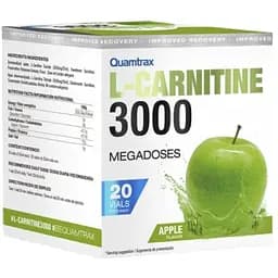 Жиросжигатель Quamtrax L-Carnitine 3000 яблоко 20 шотов