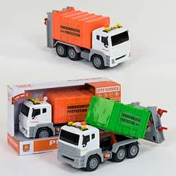 Мусоровоз з повітряною помпою, WY820A/WY820B, світлові, звукові ефекти (В асортименті) - мініатюра 2