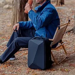 Рюкзак міський для ноутбука 15.6" Mark Ryden 9405 з USB та дощовиком 20л Black (18665) - мініатюра 6