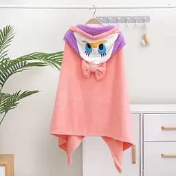 Дитячий рушник - куточок з капюшоном мікрофібра 140*70 см Поночка