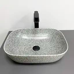 Умивальник VBI Ravenna space grey matt накладний VBI-011222, Сірий - мініатюра 2