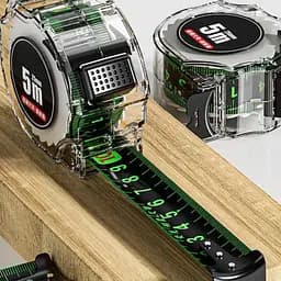 Самоблокирующаяся рулетка из флуоресцентной стали 5 м х 1.9 см