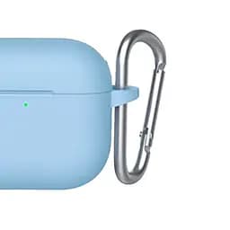 Чохол Blueo Liquid Silicone Case + Carbine для Apple AirPods 3 Sky Blue [64695] - мініатюра 3