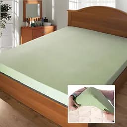 Простыня Ярослав на махровой резинке 200 x 90 x 20 диз.05 оливковый