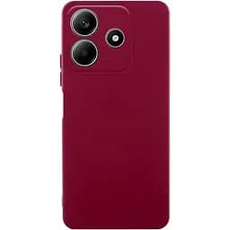 Чехол TPU Getman Liquid Silk Full Camera для Xiaomi Redmi Note 14 5G Бордовый / Marsala