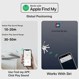 Локатор Nutale Air Pro Key Finder Tag Black - Тільки IOS - 1 шт. Bluetooth Item Finder Tracker Item Locator - Робота з iPhone - мініатюра 5
