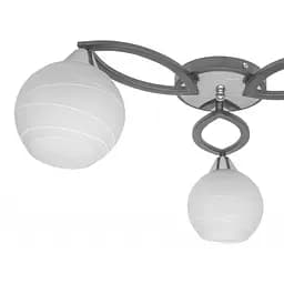 Люстра стельова Brille в спальню E27 60W BK (LK-605C/3) - мініатюра 4