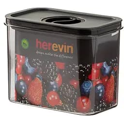 Контейнер Herevin Canister Vacuum Lid 1.2 л 1 шт. White Black в асортименті (161179-000) - мініатюра 2