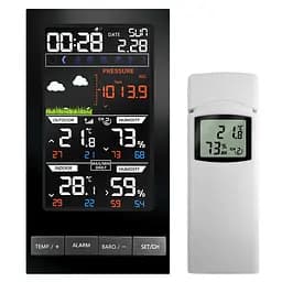 Домашня метеостанція з бездротовим датчиком, гігрометром і барометром Misol WN2810CA (100143)