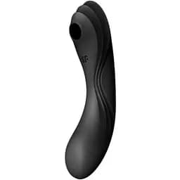 Вакуумний стимулятор із вібрацією Satisfyer Curvy Trinity 4 Black 3 в 1