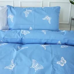 Простирадло MirSon Ranforce Elite 17-4752 Butterflies 150х220 см біле (2200008934712) - мініатюра 3