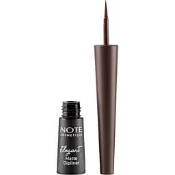 Діплайнер для очей Note Cosmetique Elegant Matte Dipliner Coffee Brown відтінок 02 коричневий 2.5 мл - мініатюра 2
