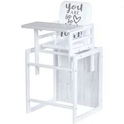 Стульчик для кормления Ommi Nature Alaska 2 в 1 с подножкой, до 25 кг