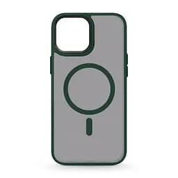 Чехол для Apple iPhone 14, Uniq MagCase, зеленый, противоударный, панель-накладка с MagSafe, ударопрочный TPU+PC, с магнитом MagSafe, поддержка полноценной беспроводной зарядки, ArmorStandart (ARM75324)