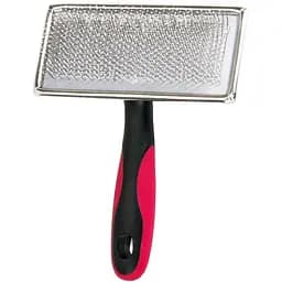 Пуходерка для котів та собак Croci Vanity з напиленням велика для довгої шерсті 11.2х14.2 см червона (C6067428)