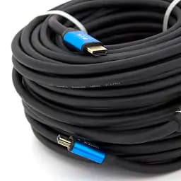 Кабель Merlion HDMI-HDMI 4Kx2K Ultra HD, 30.0m, v2,0, круглий Black - мініатюра 2