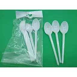 Ложка десертна Юніта пластикова одноразова 100 шт.