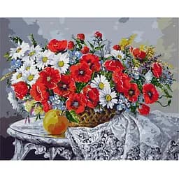 Картина по номерам Ideyka Натюрморт с маками ©Александр Закусилов KHO3120 40х50 см