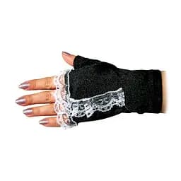 Рукавички-мітенки з гіпюром