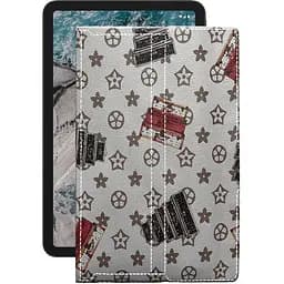 Чохол StatusCASE з екошкіри для планшету Nokia T20 Луі-Вітон-білий