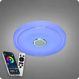 Люстра світлодіодна 517 Dlight RGB з пультом і колонкою 80Вт Білий (02165) - мініатюра 5
