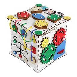 Розвиваючий бізикуб GoodPlay, 25х25х25 см (K008)