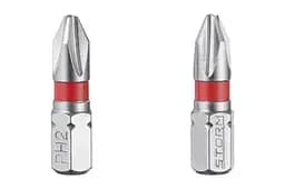Біта викруткова Intertool насадка хрестоподібна PH2 x 25 мм Storm в упаковці 2 шт. - мініатюра 3