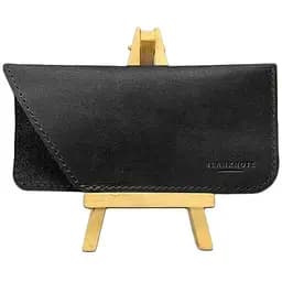 Кожаный чехол для очков BlankNote Crazy Horse Черный