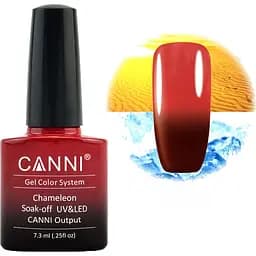 Термо гель-лак Canni 338 бордовий - червоний 7.3 мл