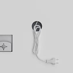 Дзеркало Mixxus Premium Ellipse MV05-80x70-Reverse white MP6645, Білий - мініатюра 5