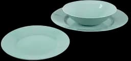 Тарілка десертна Luminarc Plumi Light Turquoise 19 см бірюзовий (V9043) - мініатюра 3