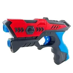 Пістолет YX 668-4 з маскою та мішенню, 6 м'яких патронів, червоний