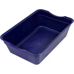 Туалет для котів Тігріс глибокий без сітки синій 40x27x12 см