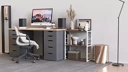 Етажерка 3/60 Ferrum-decor Серії Коннект 73x60x28 білий ДСП Дуб Сонома Трюфель 16мм (FRD-104264) - мініатюра 5