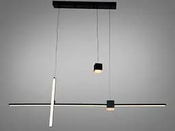 Підвісна люстра LED Diasha чорна 27 Вт 5 м²